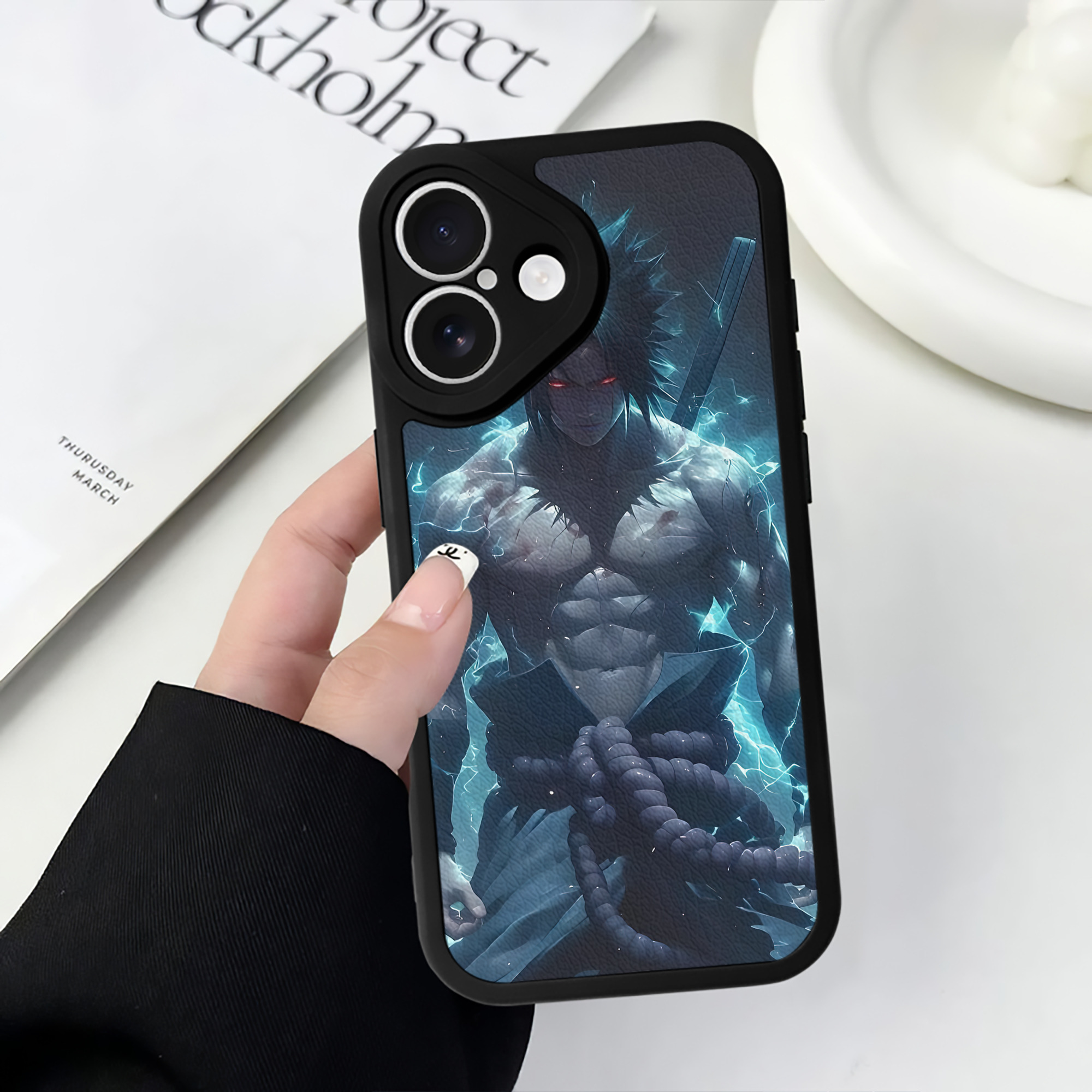 （画像用） NARUTO -ナルト- NARUTO -ナルト- 疾風伝 【iPhone 16シリーズ対応】シリコンスマホケース（レザー調） 材質：シリコン